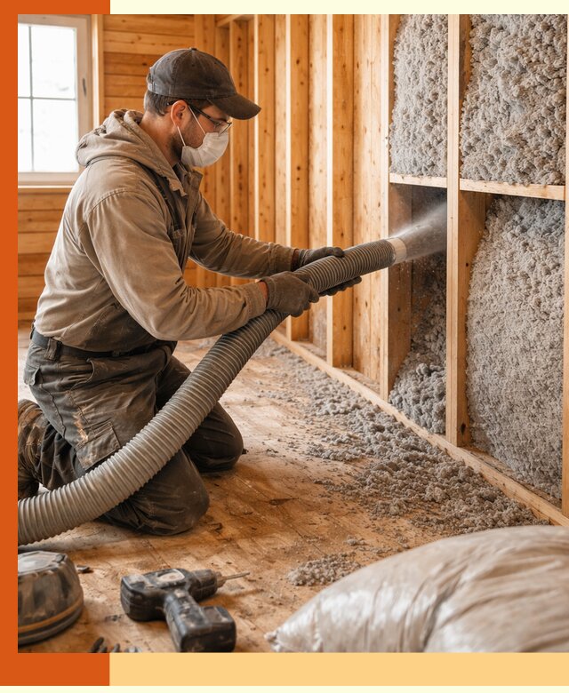 Утепление дачного дома эковатой в Обнинске — быстро и надёжно