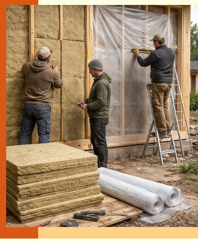 Утепление каркасного дома в Обнинске под ключ с гарантией качества