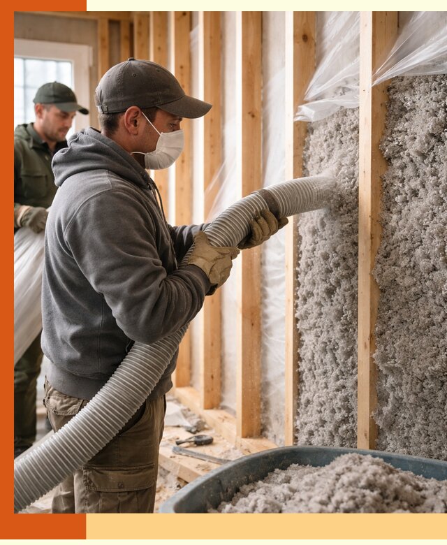 Утепление каркасного дома эковатой в Обнинске — качественно и надолго