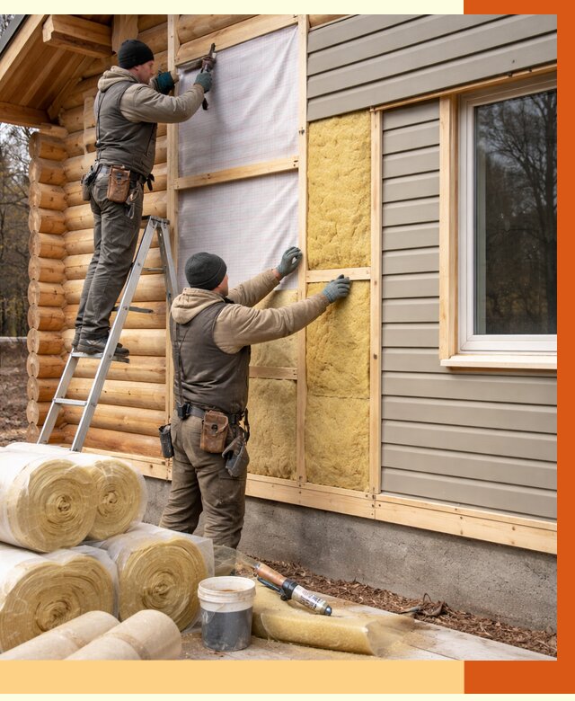 Утепление деревянного дома в Обнинске от 6293 руб./м2 — заказать работы | ТепломастерБнн
