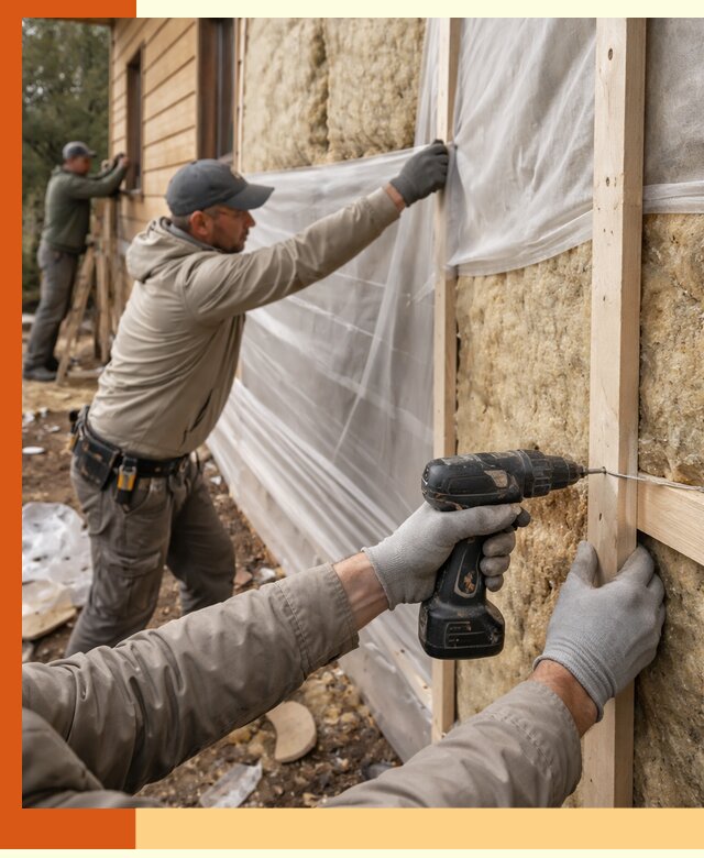 Утепление дома из бруса в Обнинске качественно и долговечно