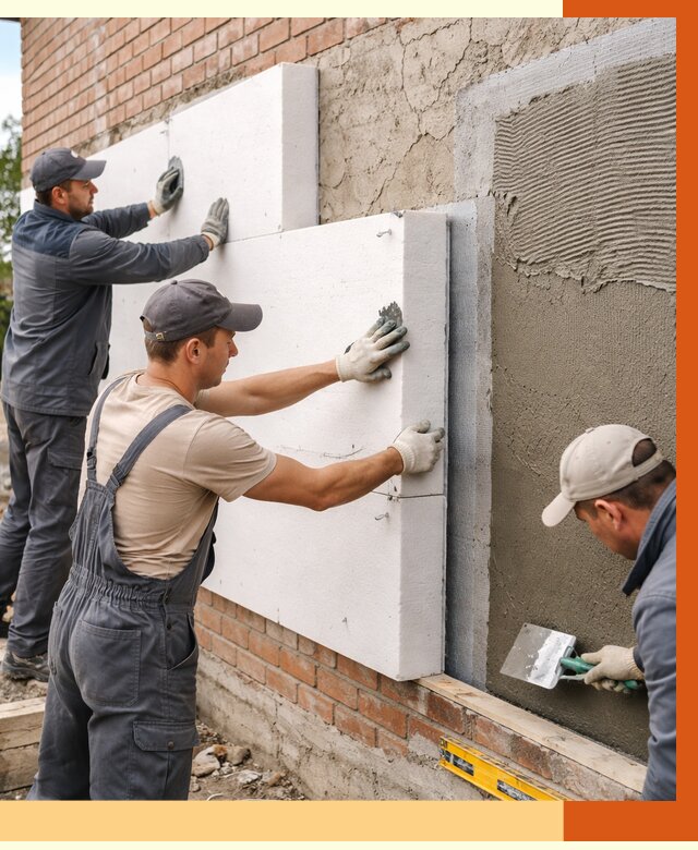 Утепление кирпичного дома в Обнинске от 4263 руб. под ключ | ТепломастерБнн