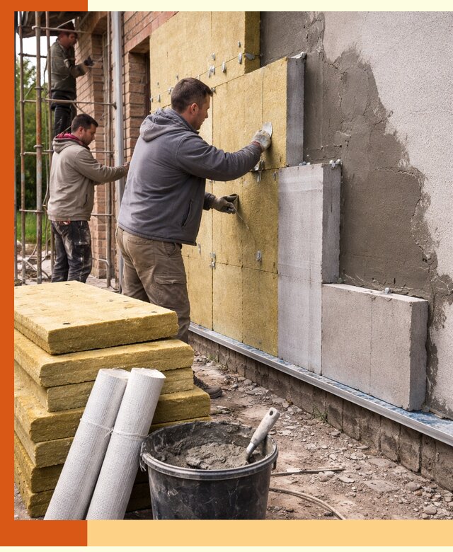 Утепление кирпичного дома под ключ в Обнинске