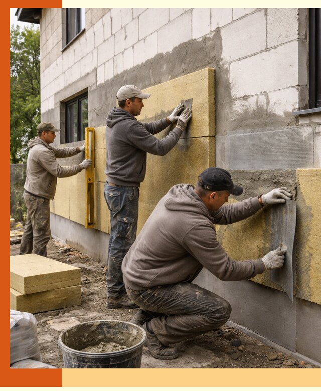 Утепление дома из газобетона в Обнинске качественно и долговечно