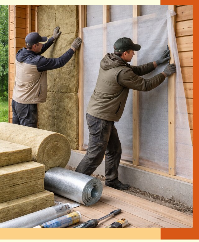 Утепление дома из двойного бруса в Обнинске от 4872 руб./м² — ТепломастерБнн под ключ