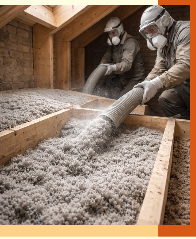 Утепление коттеджа эковатой в Обнинске от 2538 руб./м² — комплексная задувка и монтаж | ТепломастерБнн