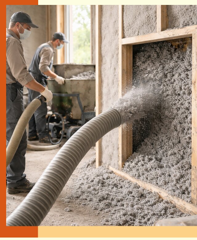 Утепление коттеджа эковатой в Обнинске с гарантией качества