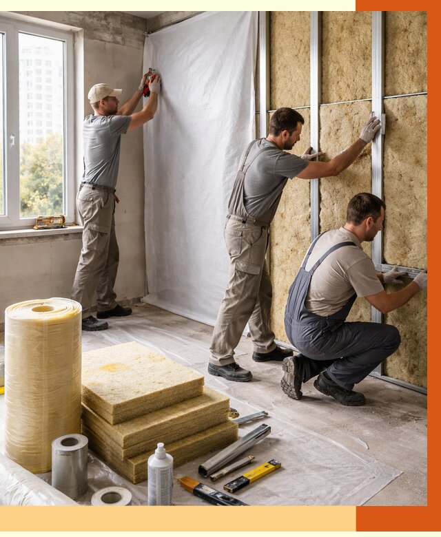 Утепление квартиры в Обнинске от 4568 руб/м2 — утеплить квартиру изнутри и снаружи | ТепломастерБнн