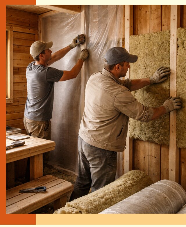 Утепление бани изнутри в Обнинске качественно и недорого