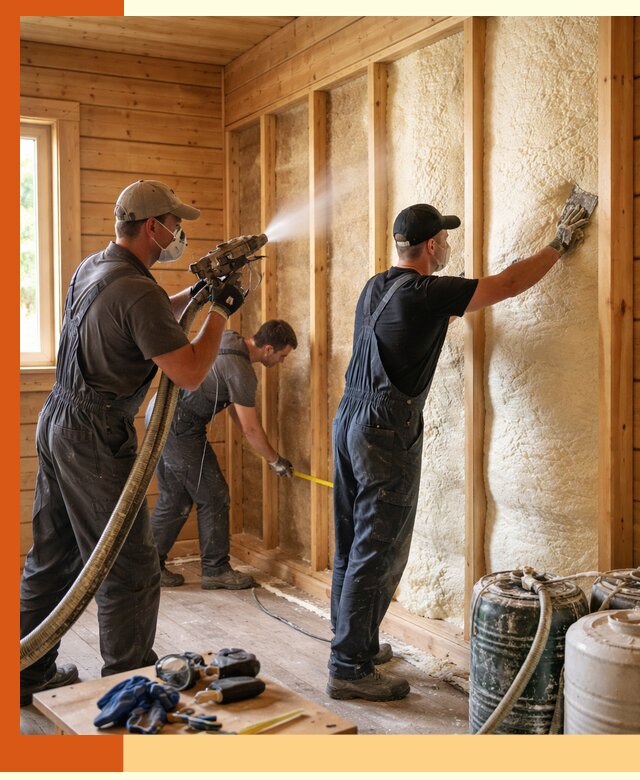 Утепление бани пенополиуретаном (ППУ) в Обнинске