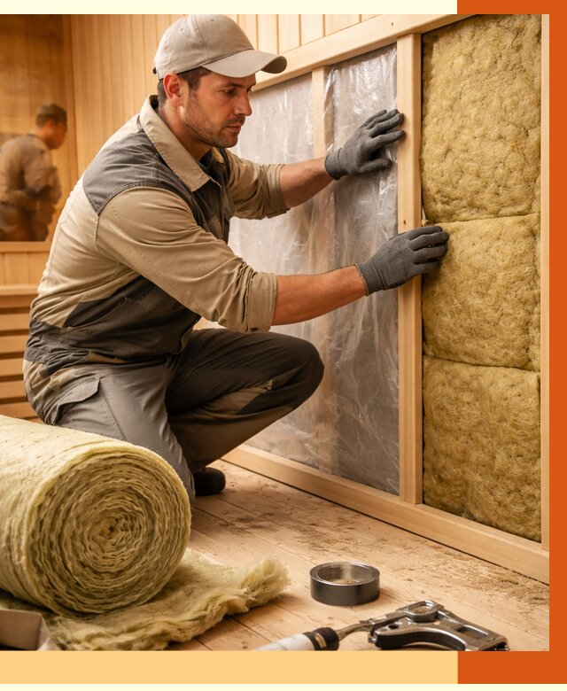 Утепление сауны изнутри в Обнинске от 6598 руб. за м2 | ППУ, под ключ — ТепломастерБнн