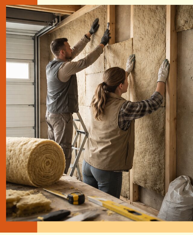 Утепление гаража изнутри в Обнинске: быстро и надежно