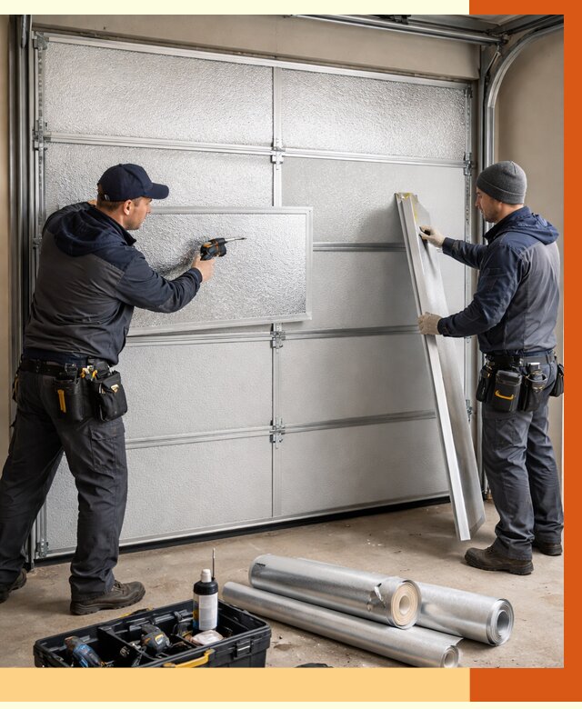 Утепление гаражных ворот в Обнинске от 7968 руб/м2 — надежно и быстро | ТепломастерБнн