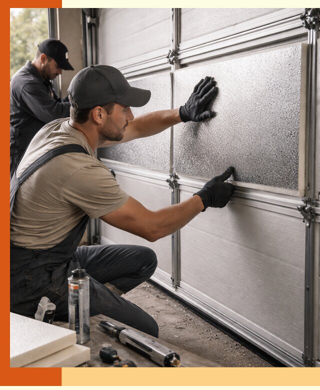 Утепление гаражных ворот в Обнинске качественно и надежно