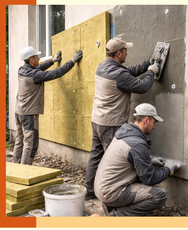 Утепление фасада под штукатурку в Обнинске — энергоэффективная технология