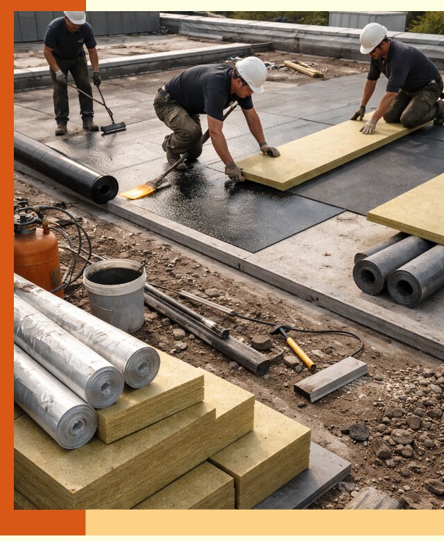 Утепление плоской крыши в Обнинске — надежная теплоизоляция и герметизация