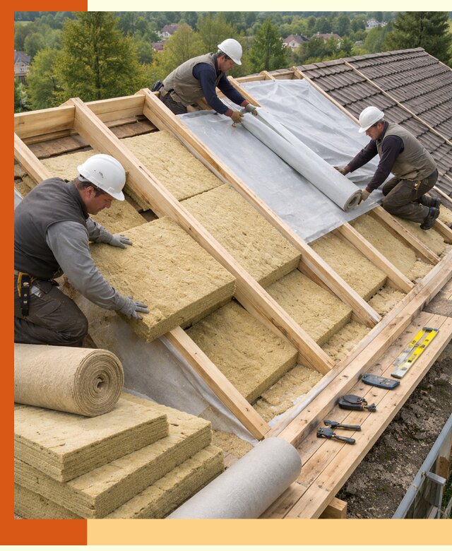 Утепление скатной крыши в Обнинске качественно и надёжно