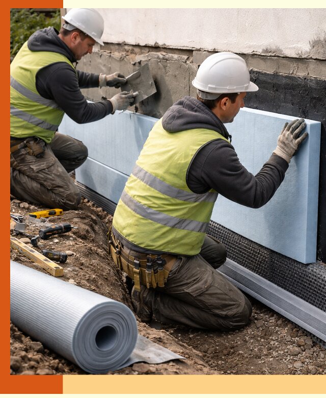 Утепление фундамента снаружи в Обнинске — профессиональная теплоизоляция