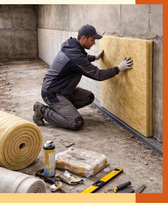 Утепление фундамента изнутри в Обнинске от 4263 руб./м2 — работы под ключ | ТепломастерБнн