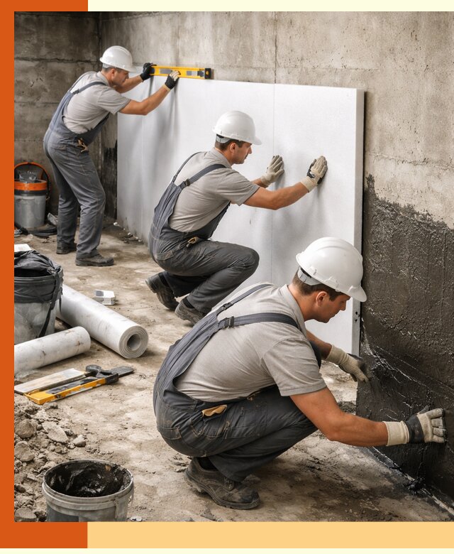 Утепление фундамента изнутри профессионально в Обнинске