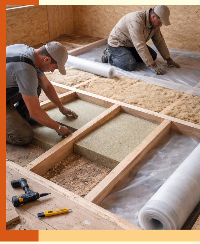 Профессиональное утепление деревянного пола в Обнинске