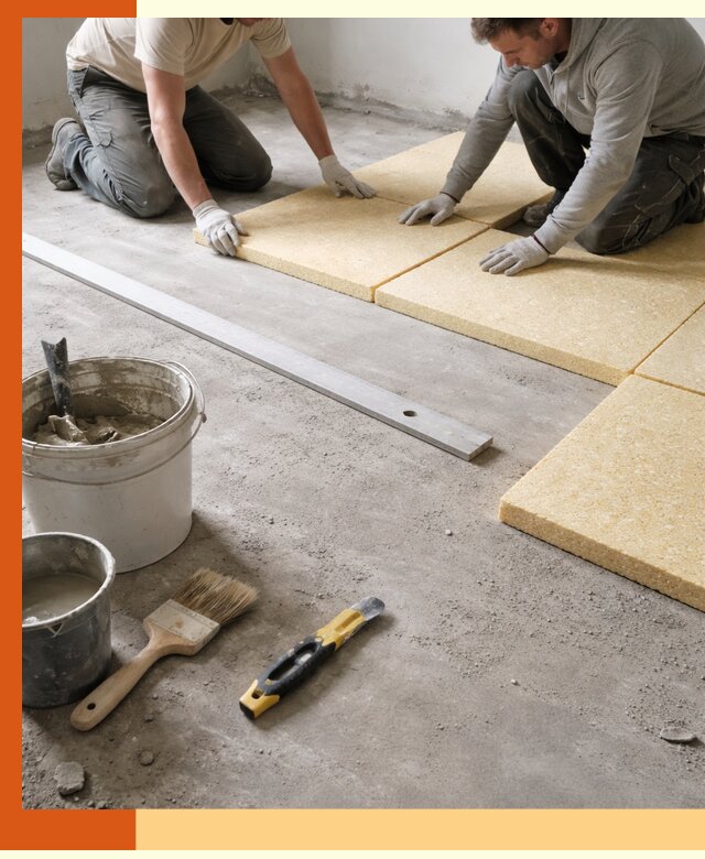 Утепление бетонного пола в Обнинске профессионально и недорого