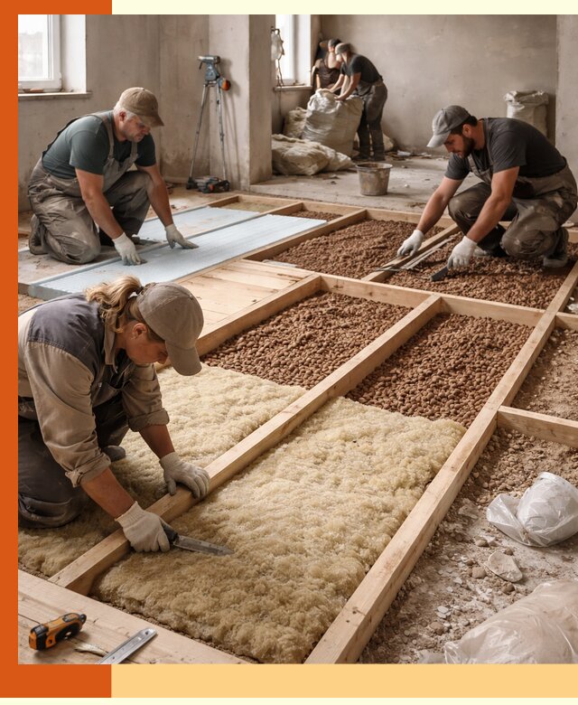 Утепление перекрытий жилых и промышленных зданий в Обнинске