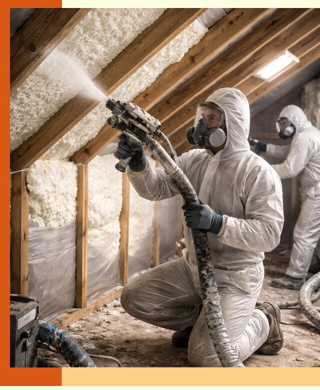 Утепление чердака пенополиуретаном (ППУ) в Обнинске
