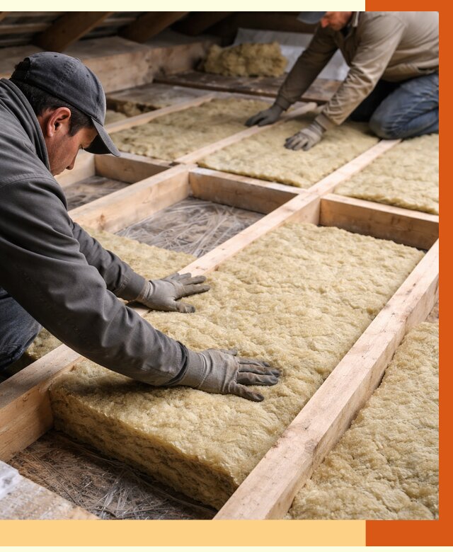 Утепление чердака минватой в Обнинске от 3553 руб/м2 под ключ | ТепломастерБнн