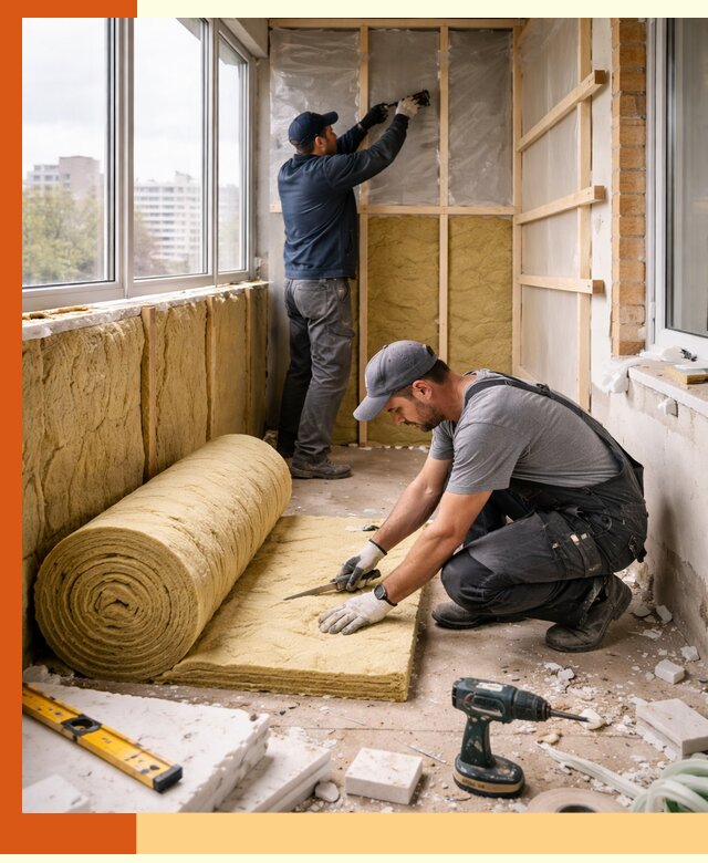 Утепление балкона под ключ в Обнинске качественно и быстро