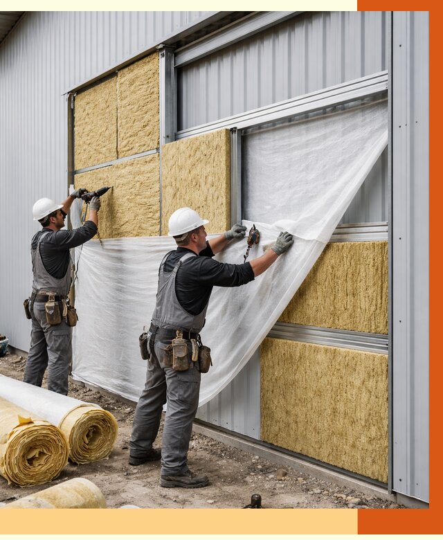 Утепление металлического склада в Обнинске от 4568 руб/м2 — комплексное утепление под ключ | ТепломастерБнн