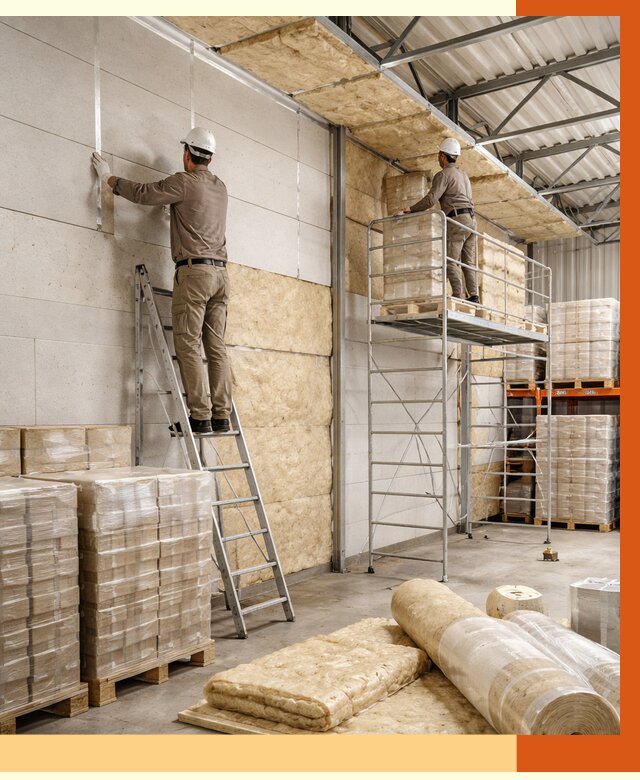 Утепление склада готовой продукции в Обнинске от 1979 руб./м2 — комплексно | ТепломастерБнн