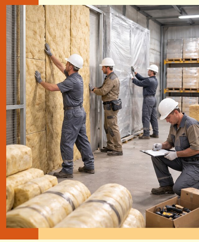 Утепление склада готовой продукции в Обнинске качественно и быстро