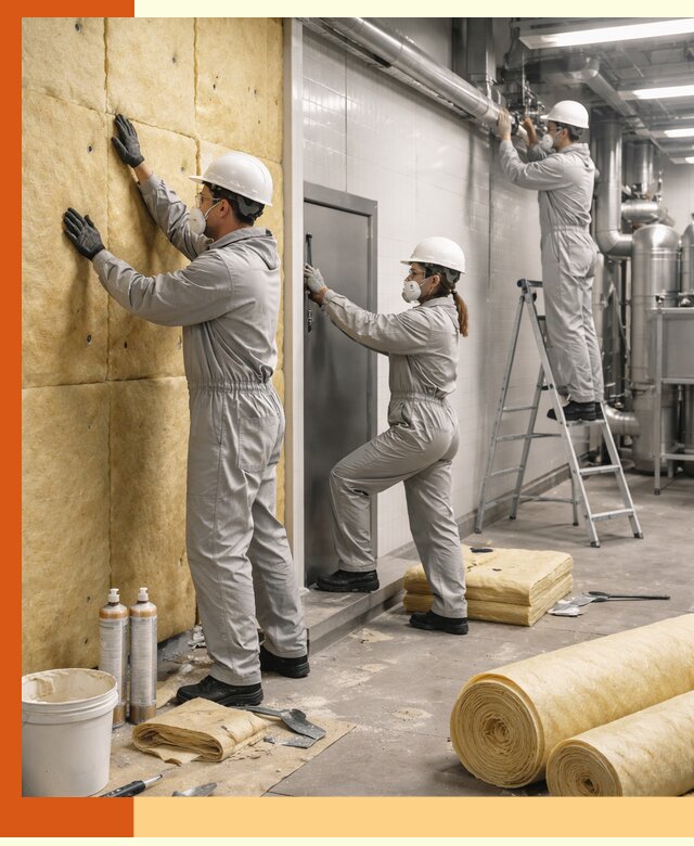 Утепление пищевого цеха под ключ в Обнинске