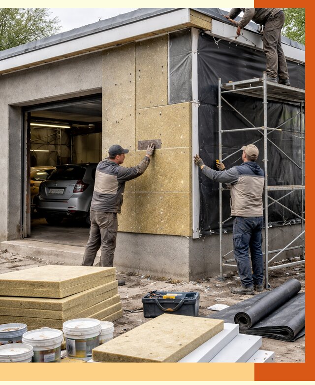 Утепление автосервиса в Обнинске ппу, пеноизоляция, от 14718 руб/м2 — ТепломастерБнн