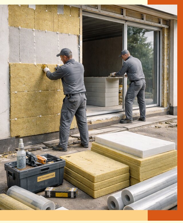 Утепление торгового павильона в Обнинске от 14718 руб./м² под ключ | ТепломастерБнн