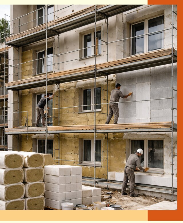 Утепление гостиницы в Обнинске от 7308 руб./м2 — комплексно, ППУ, под ключ | ТепломастерБнн