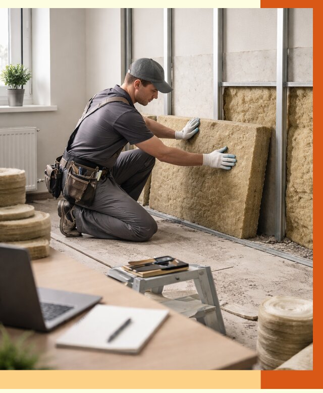 Утепление офиса в Обнинске от 4568 руб/м2 — комплексное утепление офиса под ключ | ТепломастерБнн