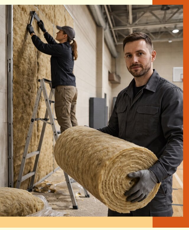 Утепление спортзала в Обнинске от 7613 руб/м2 — комплексное утепление под ключ | ТепломастерБнн