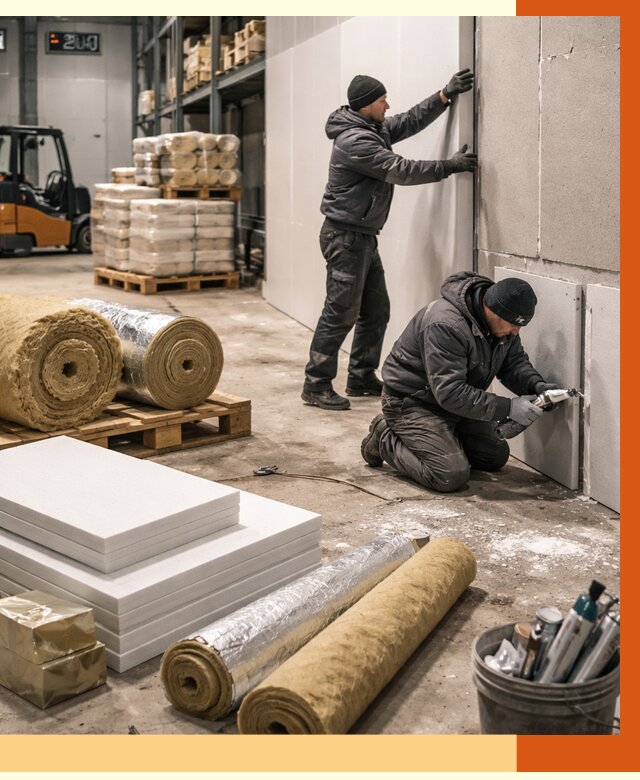 Утепление холодного склада в Обнинске от 8628 руб/м2 — комплексное под ключ | ТепломастерБнн