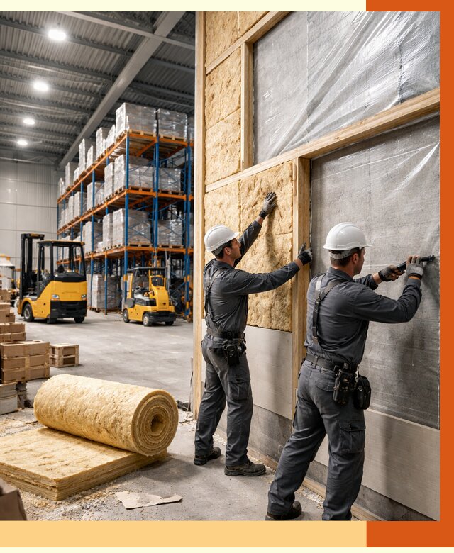 Утепление склада с техникой в Обнинске от 4263 руб./м2 — комплексно под ключ | ТепломастерБнн