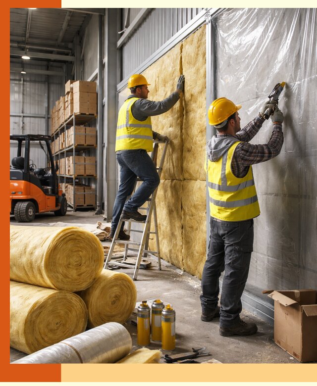 Утепление склада с техникой в Обнинске под ключ