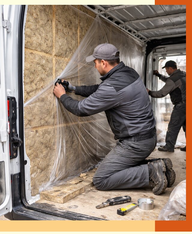 Утепление фургона в Обнинске от 16748 руб/м2 — утепление фургона ППУ и кузова | ТепломастерБнн