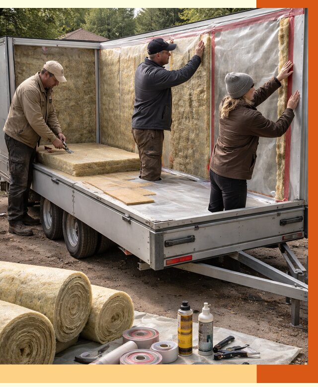 Утепление прицепа в Обнинске под ключ от 12688 руб. — комплекс от ТепломастерБнн