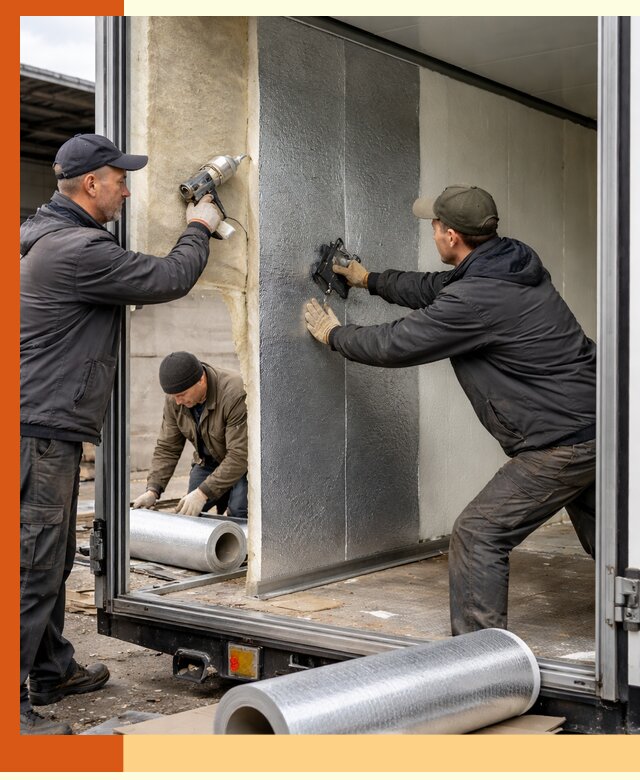 Утепление холодильного кузова в Обнинске — монтаж и теплоизоляция