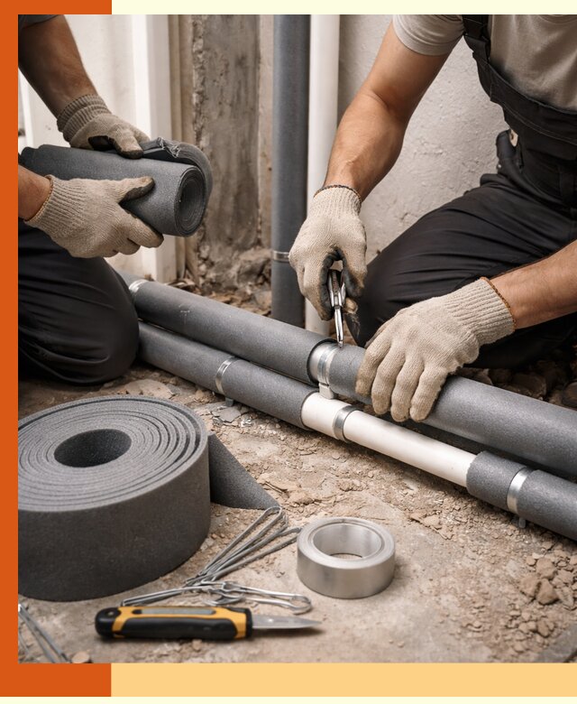 Утепление труб водоснабжения в Обнинске — монтаж и защита сети