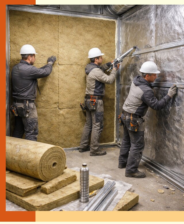 Утепление венткамеры в Обнинске — качественная теплоизоляция и шумопоглощение