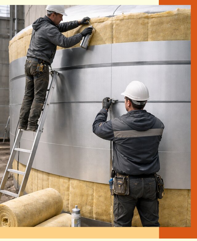 Утепление цистерны в Обнинске пенополиуретаном от 14718 руб. под ключ | ТепломастерБнн