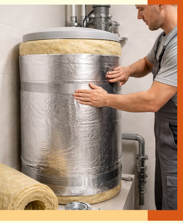 Утепление бойлера в Обнинске от 4568 руб. под ключ | Утепление ППУ | ТепломастерБнн