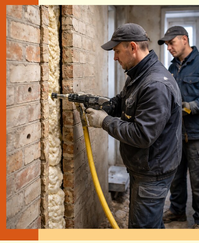 Межстеновое утепление пенополиуретаном в Обнинске